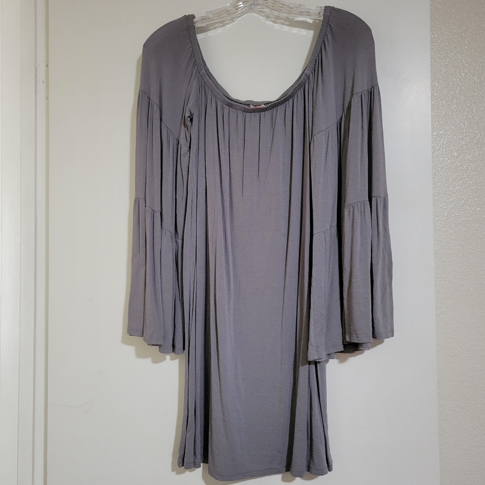 Cinnamon Girl Boho Bell Sleeve Dress - XS